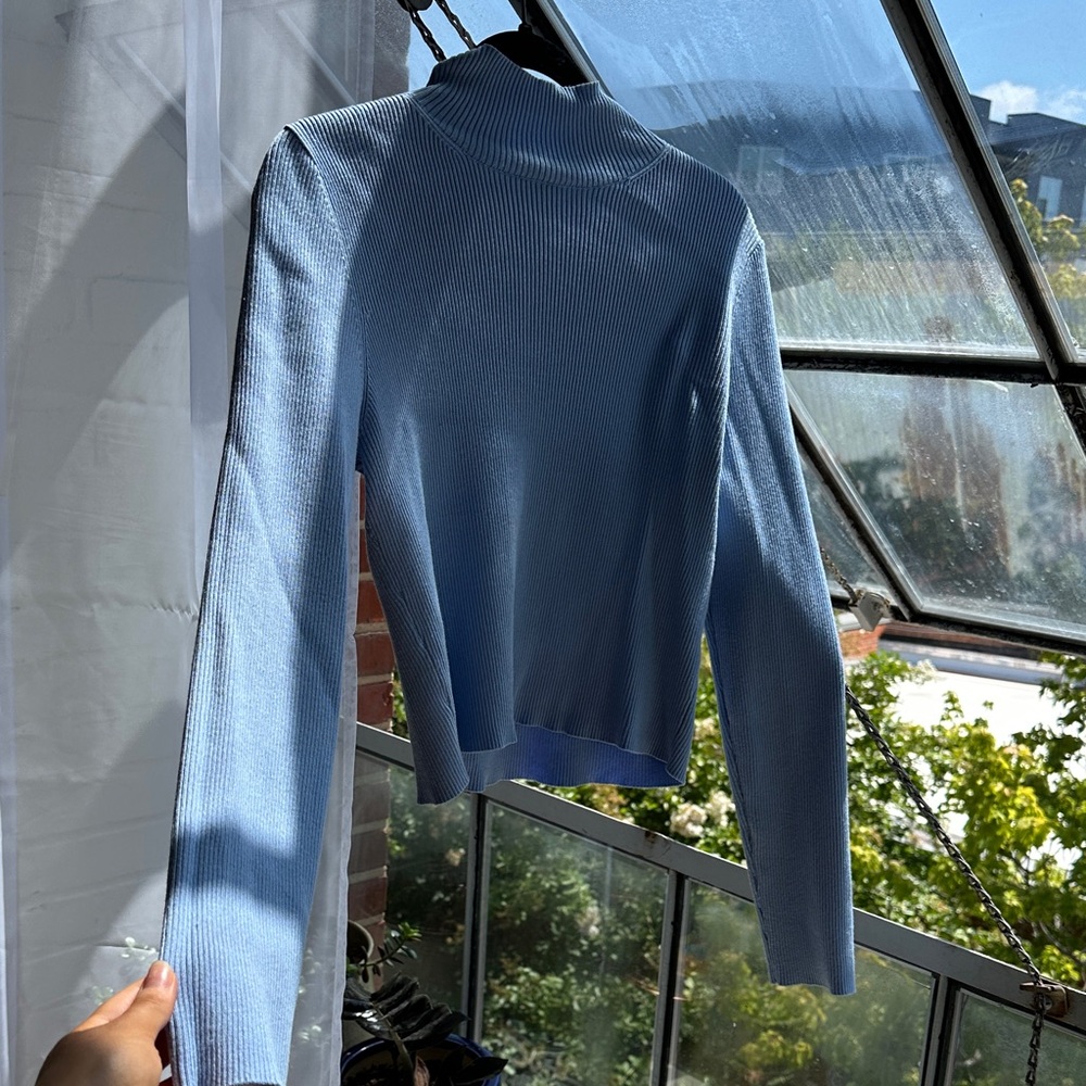 Calvin Klein Jeans Light Blue Turtleneck Sweater
